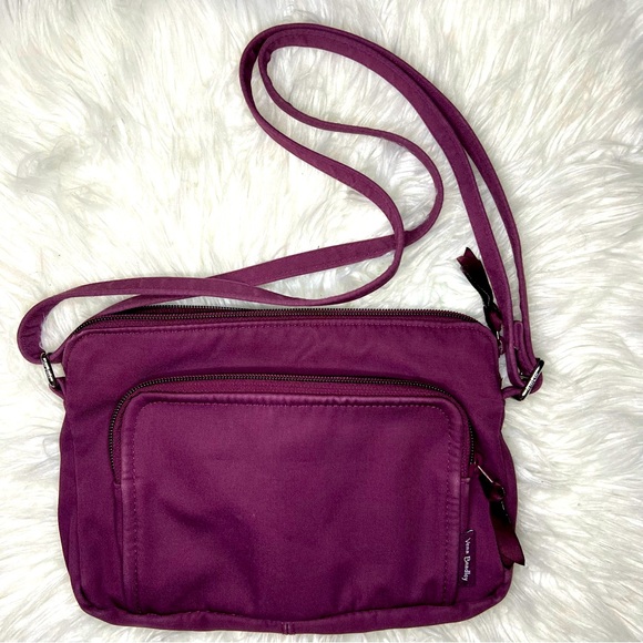 Vera Bradley Handbags - Vera Bradley small  maroon crossbody bag